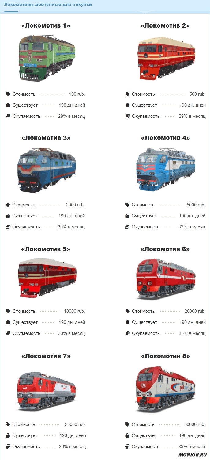 Железнодорожные перевозки в Company