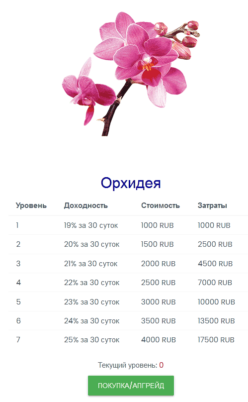 Саженец Орхидея в Flower Farm Game