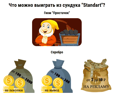 Сундук Standart в Гномез Мани